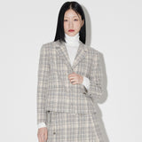 Tweed Set-up Short Jacket [GREY] (6618907082870)