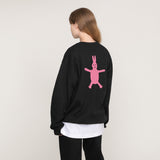 [UNISEX] Rabbit clip sweatshirt. (6655522340982)