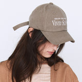 VIVRE SA VIE BALL CAP BROWN(Copy) (6563459301494)