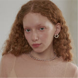 [925 SILVER] Pure Oval Freshwater Necklace