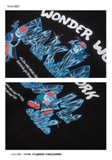 DAKYAM 2023 A/W Wonder Work Worker Gem Miner Illustration Crew Neck Sweatshirt