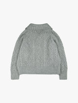 TOGGLE COLLAR CARDIGAN