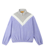ベルベットトレイニングジップアップトップ/ velvet training zip-up top - VIOLET (4435428147318)