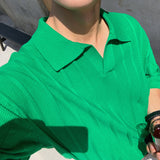 ASCLO Rough Vertical Collar Knit (4color)