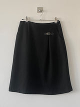 Ancient buckle midi skirt