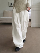 Zed pintucked balloon cotton two-way jogger cargo pants