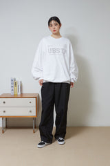 ナイロンロングバルーンパンツ/Nylon Long Balloon Pants (Black)