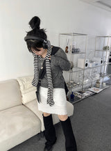 ベーシックアルパカVネックニット / Basic alpaca v-neck knit
