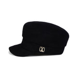 VA Square Stud Wool Madoros Cap / Black