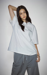 BLUR HEART T-SHIRTS_WHITE