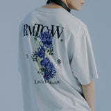 ロマンティックフラワーTシャツ / ROMANTIC FLOWER TEE SHIRT_LIGHT GREY