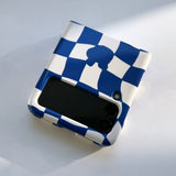Checkerboard Blue Zflip Case (6674540789878)