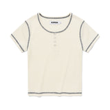 チェリーキャップスリーブTシャツ / CHERRY CAP SLEEVES T-SHIRT [IVORY]