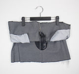 フォルドデニムスカート/folded denim skirt