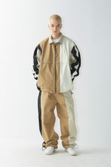 ワイドジャケット/BSR2223FWJK055 MCS WIDE JACKET MULTI BEIGE