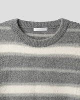 モヘアブラッシュストライプニット/mohair brush stripe knit 3color