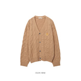 LMN Prep Cable Embroidery Cardigan (10 colors)