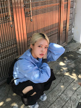 Anyway crop windbreaker