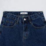 ワイドフィットロールアップチェックデニムパンツ/WIDE FIT ROLL-UP CHECK DENIM PANTS [6882]