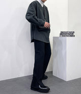 プリーツウォッシングトレーニングサイドスリットパンツ/[Unisex] Pleated washing training side slit pants (6 colors)