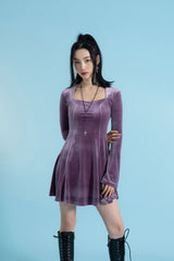 ロマンチックベルベットフレアドレス/Romantic Velvet Flare Dress (4397425623158)