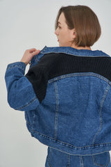 ニットデニムジャケット/ KNIT DENIM JACKET [6653]