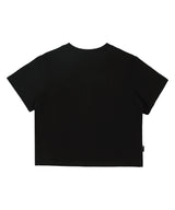 キャッチング アイ クロップ T シャツ ブラック