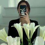 [セット] ブーケシリーズ：ナルシシズムフォンケース + スマホグリップ / [SET] Bouquet series : Narcissism phone case + griptok