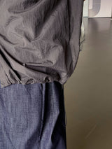 [フェードなし] ストリング ツーウェイ ワイド デニム ショートパンツ パンツ/ [NONE FADE] Seulti String Two-Way Wide Denim Shorts Pants