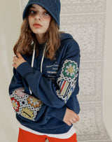 GRANNY SQUARE HOODIE NAVY (6691433283702)