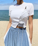 ツイストテンションクロップTシャツ