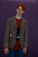 [SIGNATURE]ウールチェックジャケット / WOOL CHECK JACKET (4526614413430)