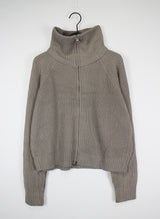 2WAYハイネックニットジップアップ / Two-way high-neck knit zip-up (2color)