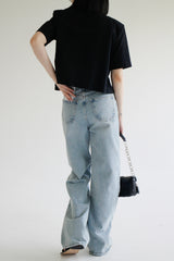 ストロングワイドパンツ / no.1297 Strong Light Blue Wide Pants