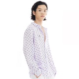 オーバーフィットドットプリントシャツ/OVERFIT DOT PRINT SHIRT-LILAC