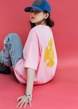 ロゴリーフTシャツ / ピンク