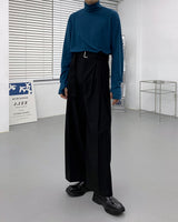 ツインベルトワイドパンツ/SK Twin Belt Wide Pants (3 colors)