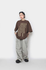 ウィッシュレタリングオーバー半袖Tシャツ / Wish Lettering Over Short Sleeve T-shirt