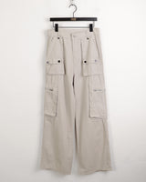 ケーズY2Kグレーポケットカーゴコットンパンツ/Keds Y2K Gray Pocket Cargo Cotton Pants