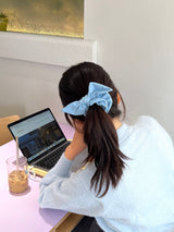 Denim Ribbon Scrunchies (2 colors)