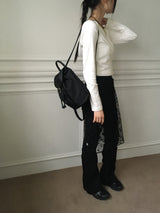 Chey draped wrap cropped hooded sweatshirt
