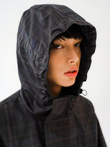 ワイドフーディージャケット/BSR2223FWJK050 WIDE HOODED JACKET CHECK