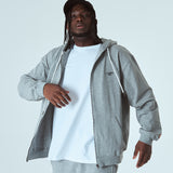オーバーフィットプリンティングフードジップアップ/OVERFIT PRINTING HOOD ZIP-UP-MELANGE GREY