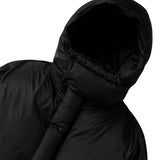 オーバーフィットフードダックダウン/OVERFIT HOOD DUCK DOWN-BLACK