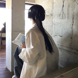 [Belied made/6 color] ピクニックツイルオーバーサイズフィットシャツ