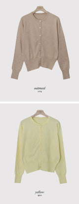 RE Cashmere Round Knit Cardigan (12color)
