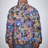 ソーラーボールフラワーフレイムリバーシブルダウンジャケット/SOLARBALL FLOWER FLAME REVERSIBLE PUFFER LEMON