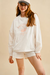 チェリーアーチロゴウーブンピストトップ／CHERRY ARCH LOGO WOVEN PISTE TOP [WHITE]