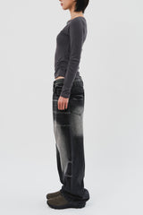 (W) Base Shirring Longsleeve (3color)