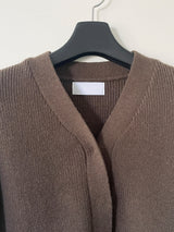 Bear hidden button cardigan